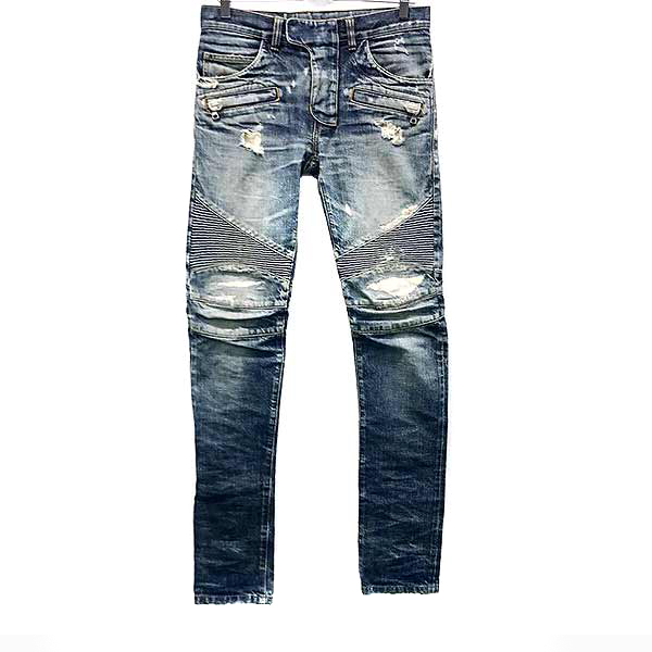 バイカーデニムパンツ