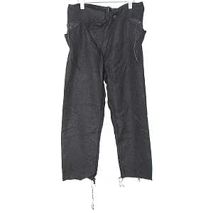 boris bidjan saberi / ボリスビジャンサベリ アシンメトリーデザインカットオフリネンパンツ