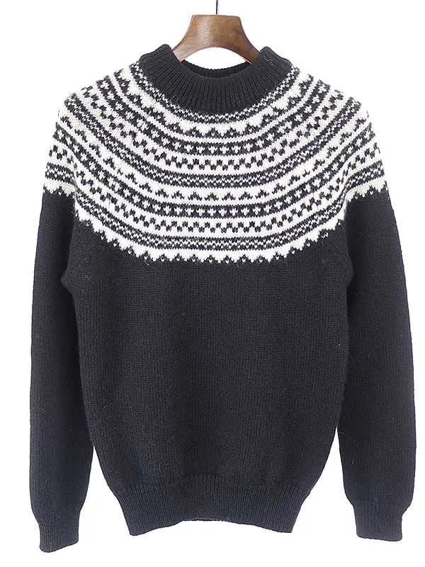 SAINT LAURENT サンローラン パリ 16AW ウールノルディックニットセーター