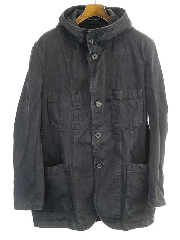 Yohji Yamamoto ヨウジヤマモト プール オム 20SS デニムフーデットジャケット