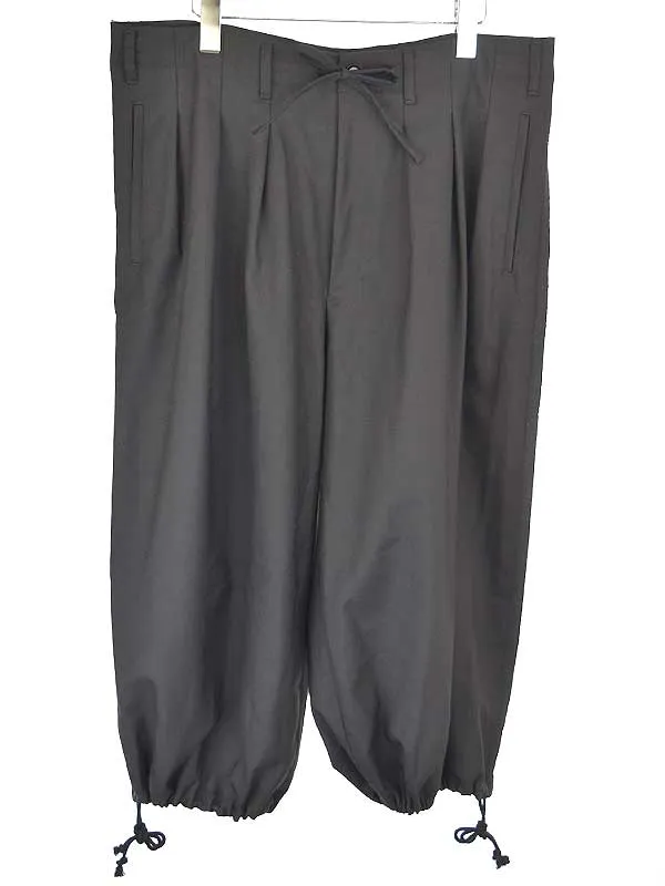 Yohji Yamamoto グラウンド ワイ T/W Gabardine Balloon Pants ウールギャバジンバルーンパンツ