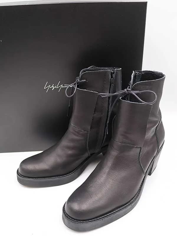 Yohji Yamamoto ヨウジヤマモト ファム 21AW サイドジップヒールブーツ