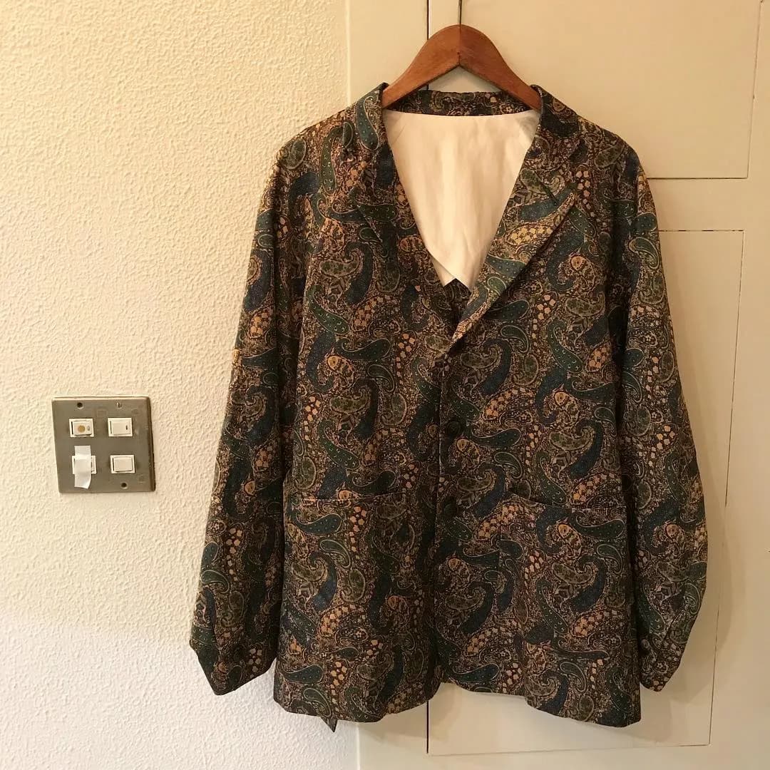 NEEDLES Needles 18SS Paisley Pattern Satin 3B Tailored Jacket
