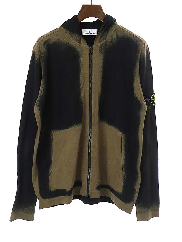 STONE ISLAND ストーンアイランド AIRBRUSHED KNIT ZIP-UP ブラッシュドニットフーディ パーカー