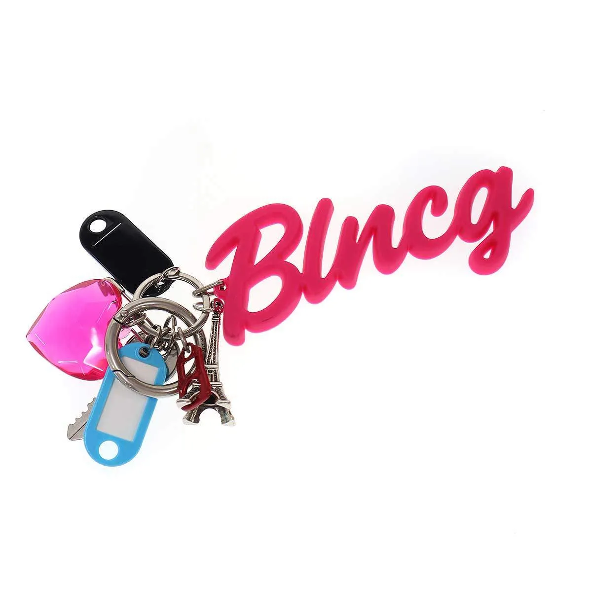 BALENCIAGA バレンシアガ Hourglass Soft Keyring Charm マルチチャーム キーリング