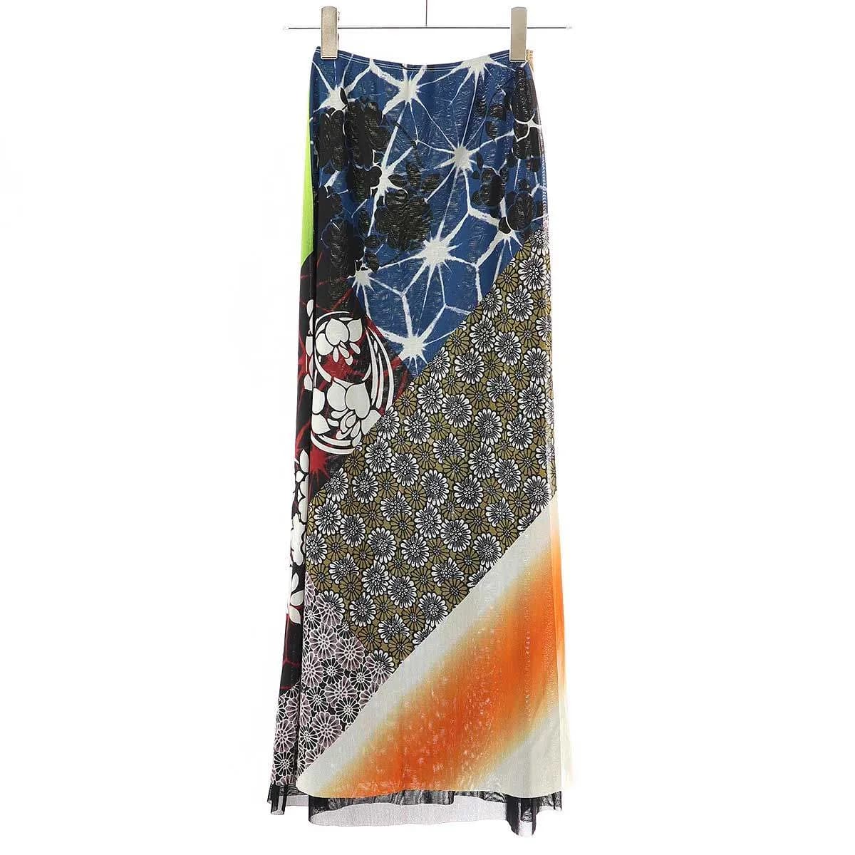 Jean Paul GAULTIER ジャンポールゴルチェ ファム 和柄 パワーネットスカート