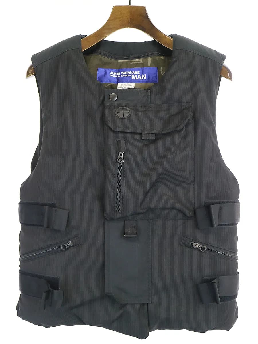 COMME des GARCONS ジュンヤワタナベ コムデギャルソン マン 19SS ウールエステルストライプ2WAYベスト