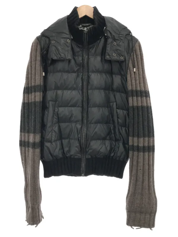DOLCE&GABBANA ドルチェ&ガッバーナ 08AW ニットスリーブフーデットパテッドジャケット ブルゾン