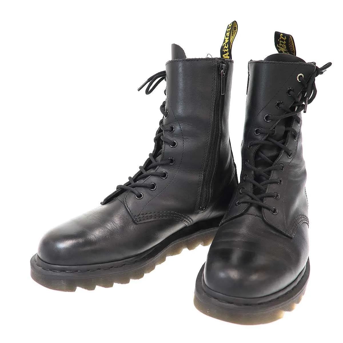 Yohji Yamamoto ヨウジヤマモト×ドクターマーチン 21AW ツイスト10ホールレースアップレザーブーツ