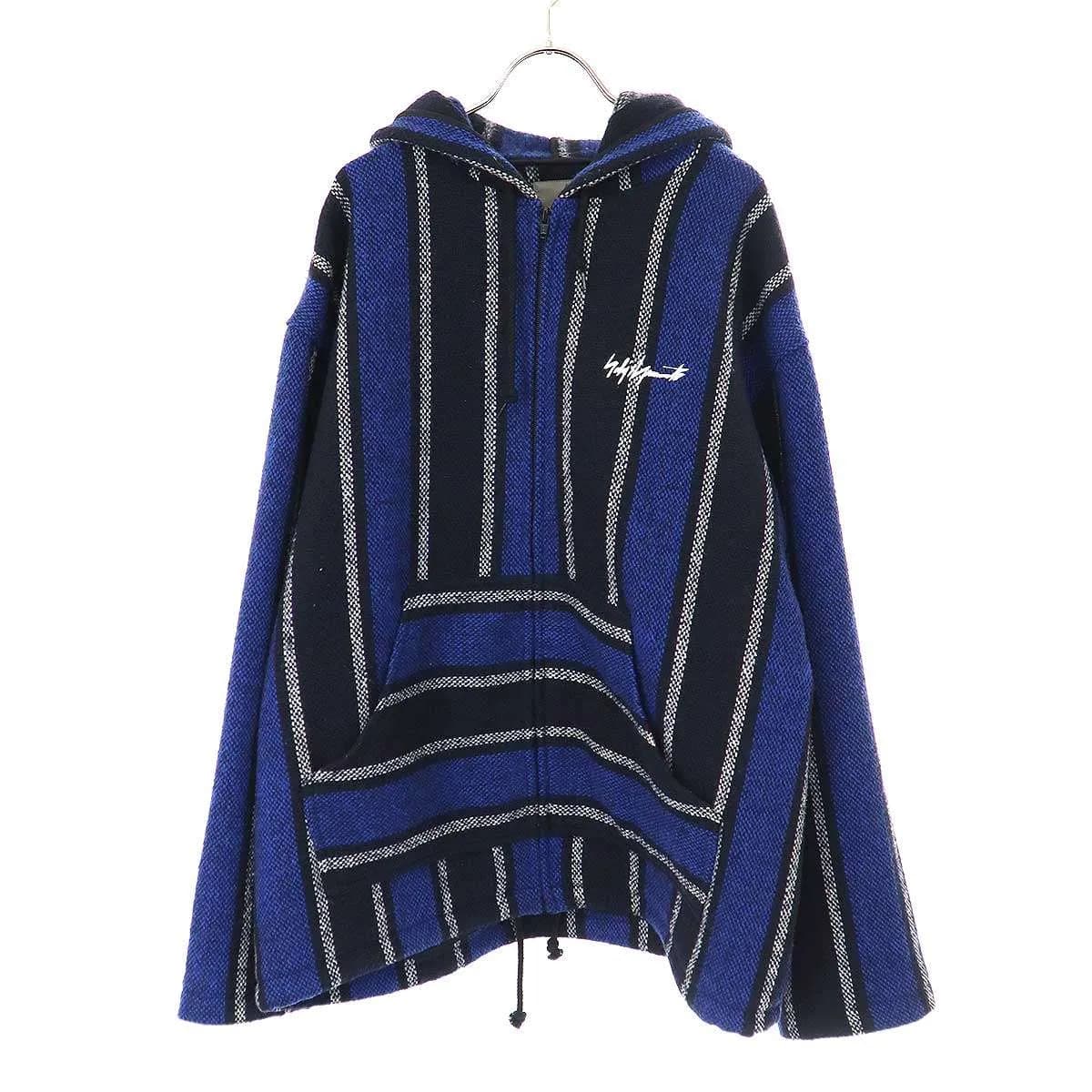 Yohji Yamamoto シュプリーム×ヨウジヤマモト 22AW Baja Jacket ストライプウールフードジャケット