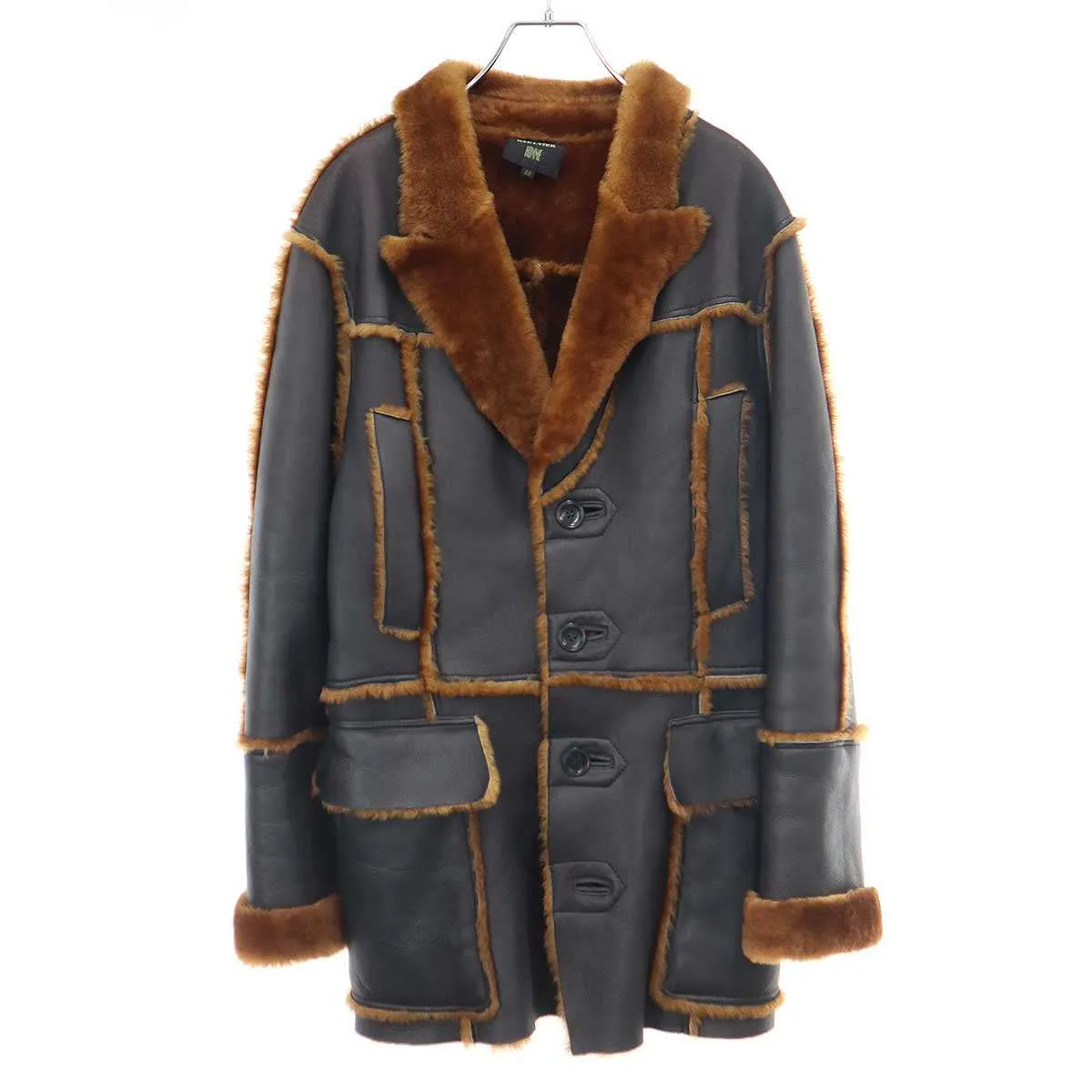 Jean Paul GAULTIER ジャンポールゴルチェ オム ラムムートンレザーコート