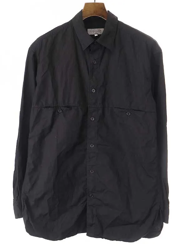 Yohji Yamamoto ヨウジヤマモト プールオム 22AW チェーンステッチブロードシャツ