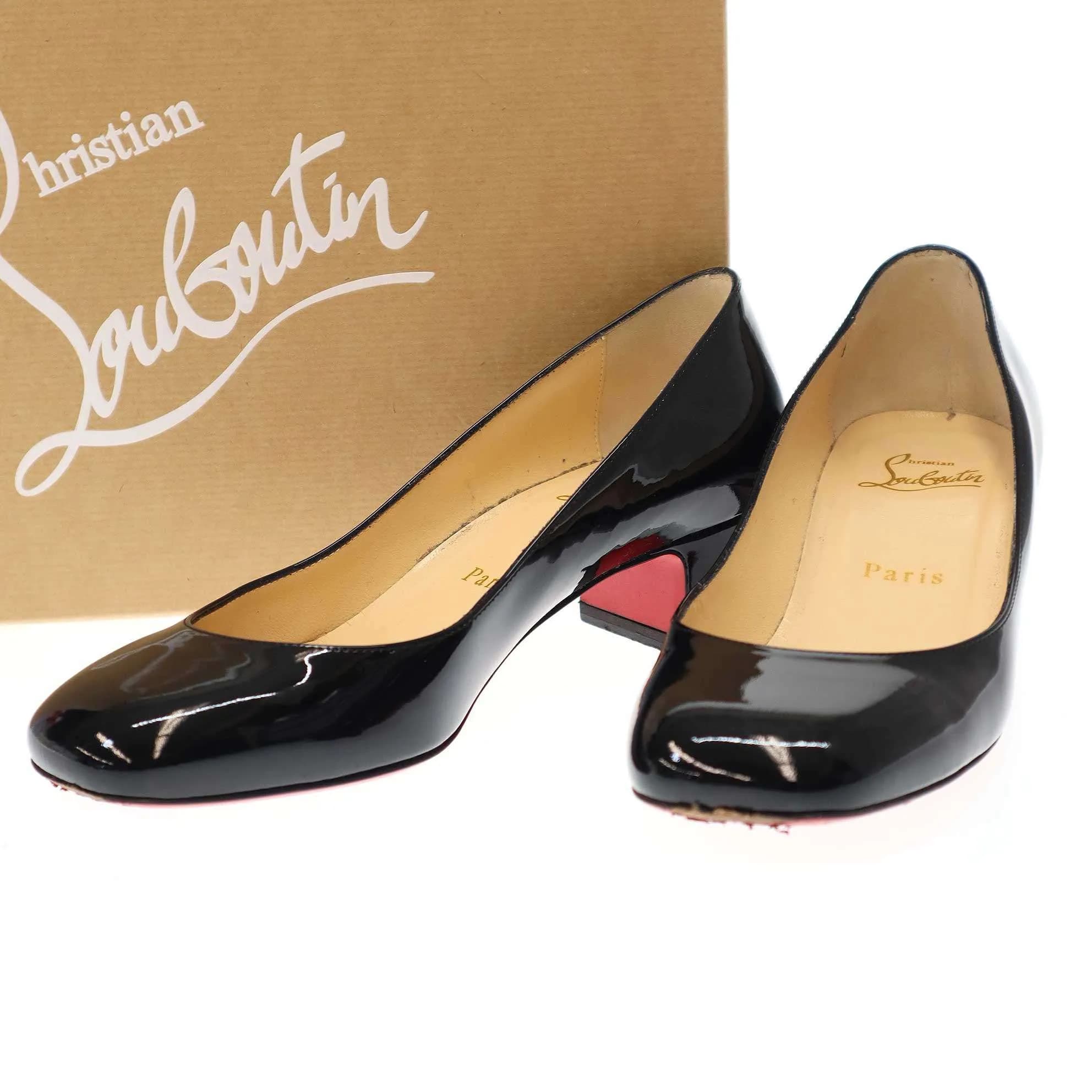 Christian Louboutin クリスチャンルブタン CADRILLA 35 PATENT パテントヒールパンプス 3170586
