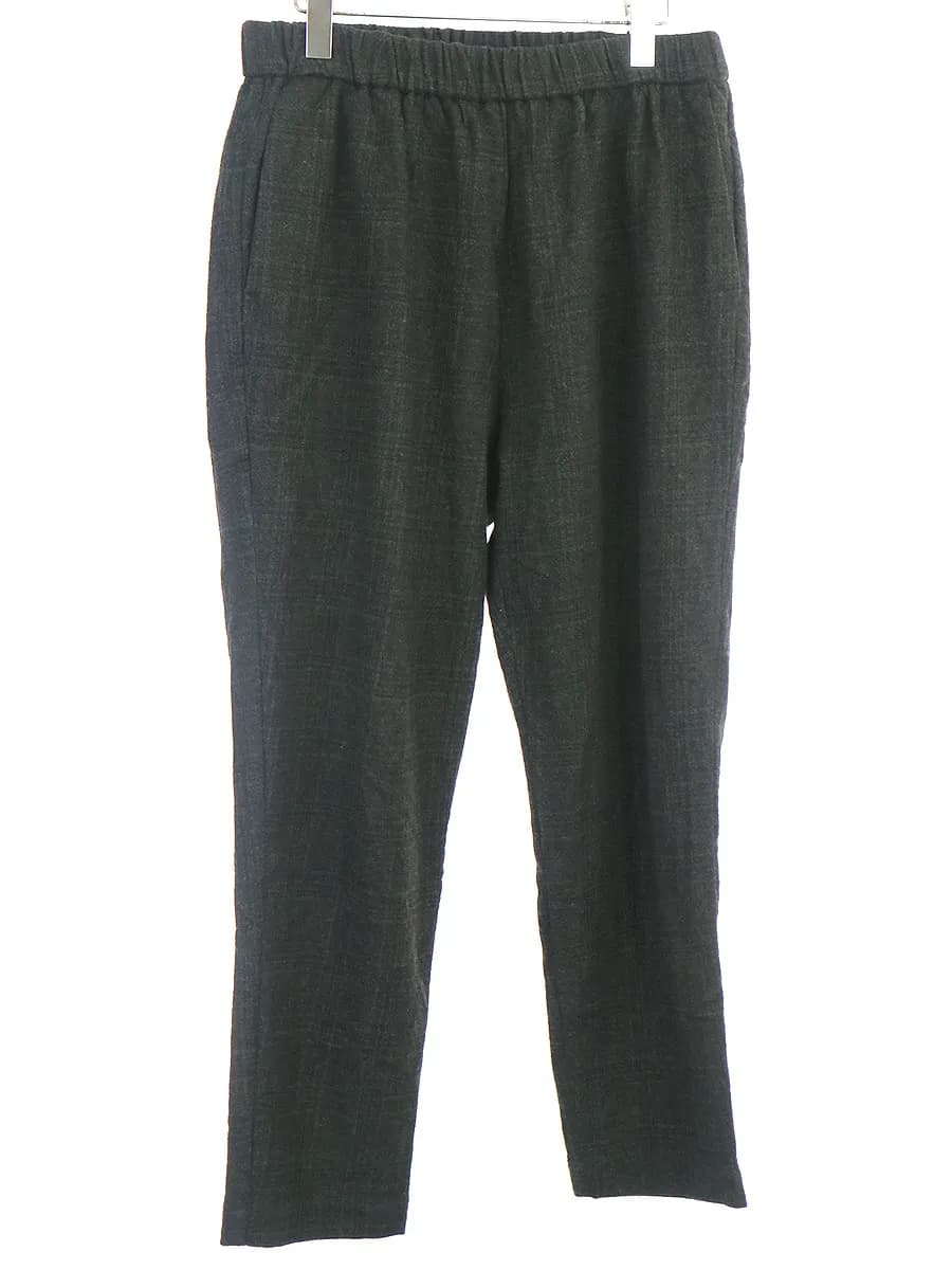 CASEY CASEY ケイシー ケイシー 18AW FELT CHECK PANTALON ZWAG MARCH チェック柄イージーパンツ