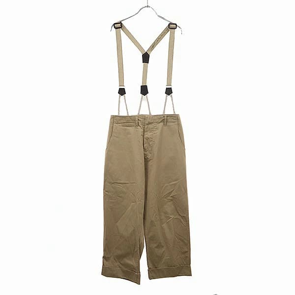 GEOFFREY B.SMALL ジェフリービースモール サスペンダーチノトラウザーパンツ