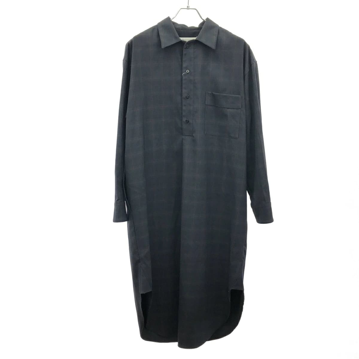 Maison Margiela メゾン マルジェラ 19AW チェックロングシャツワンピース