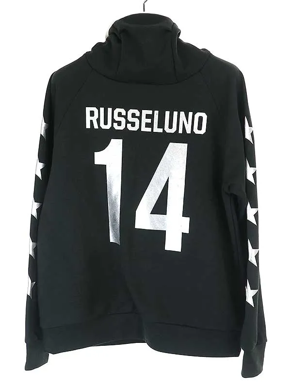 RUSSELUNO ラッセルノ ロゴプリント プルオーバーパーカー