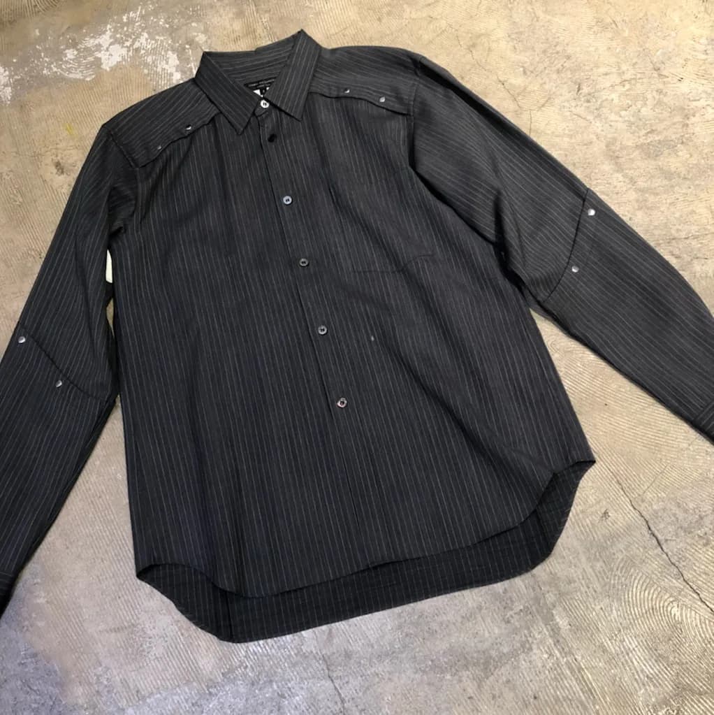 COMME des GARCONS COMME des GARCONS HOMME PLUS 16AW 甲冑スタッズストライプシャツ