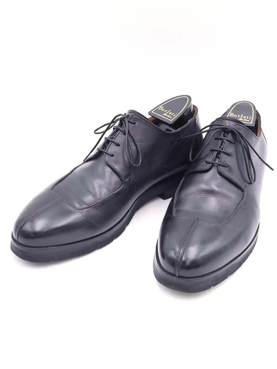 Berluti ベルルッティ パティーヌ スクエアチップレースアップレザーシューズ