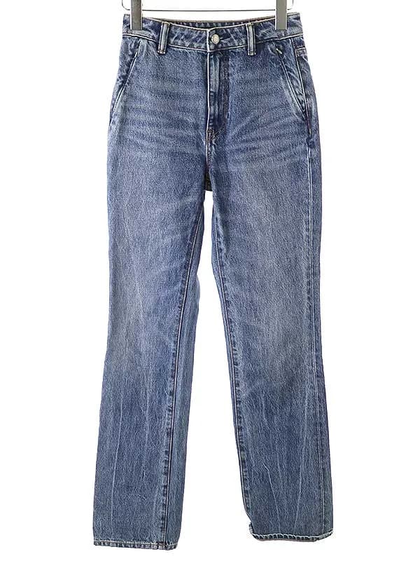 ALEXANDER WANG アレキサンダーワン ハイライズ ストレートレッグ デニムパンツ