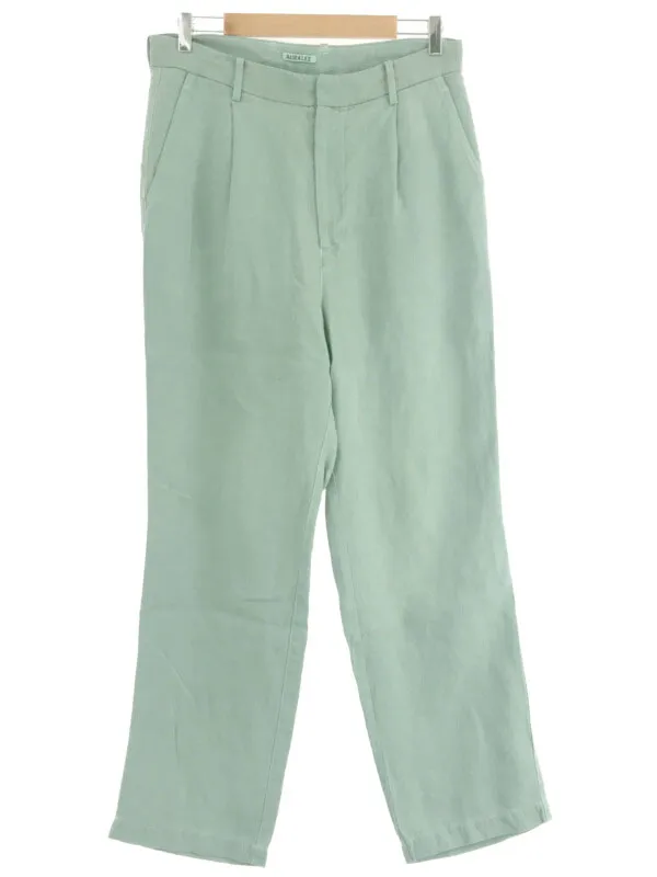 AURALEE オーラリー 22SS WASHI DUCK CANVAS SLACKS 和紙 ストレートスラックスパンツ