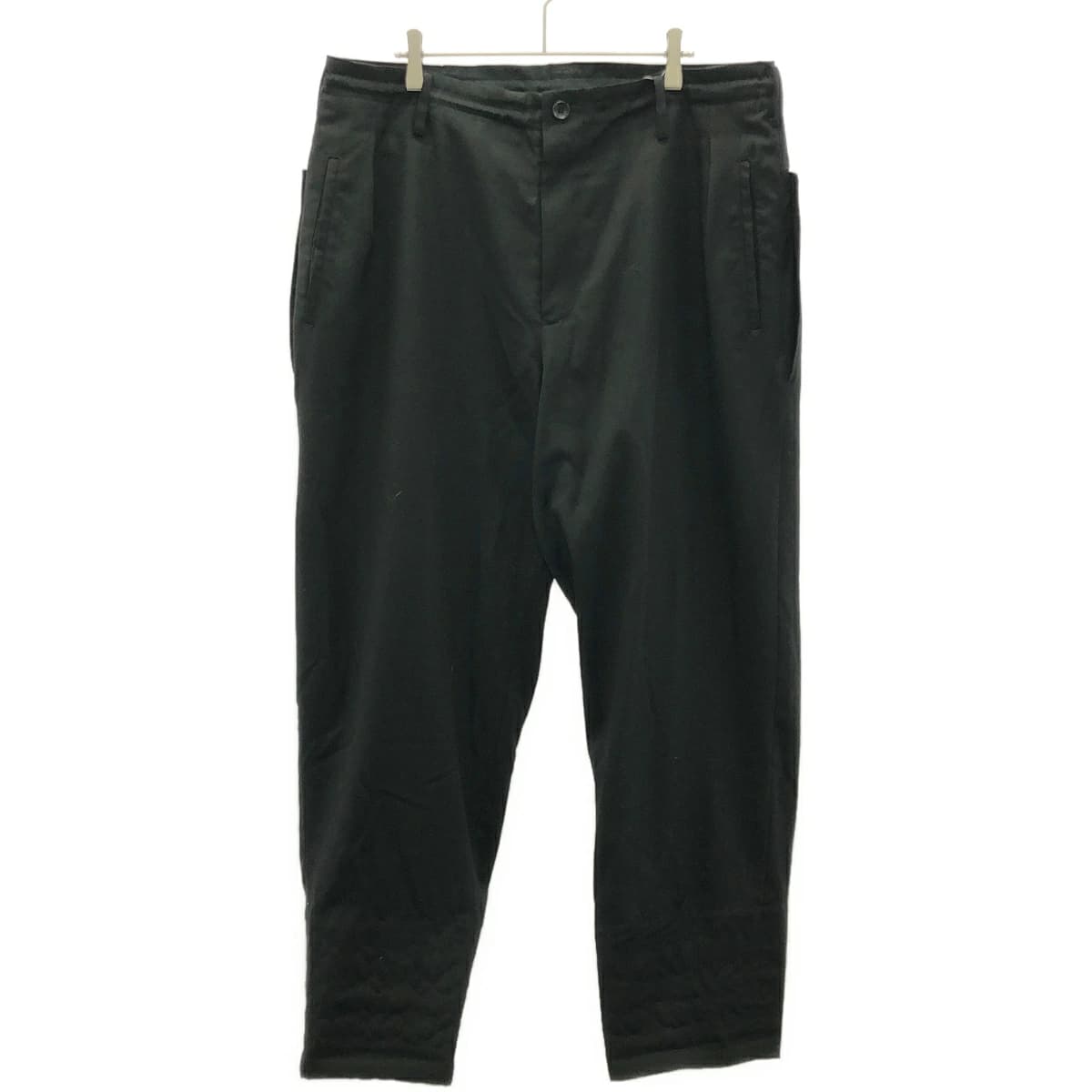 Yohji Yamamoto ヨウジヤマモト プールオム 後2重Pウールギャバジンパンツ