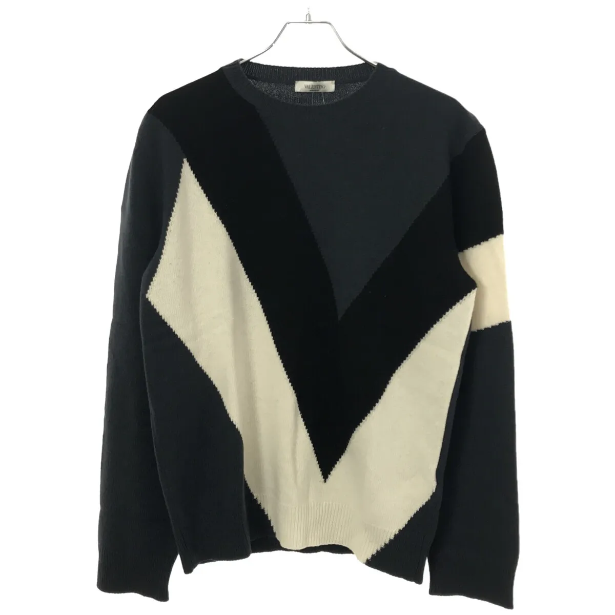 VALENTINO ヴァレンティノ 20AW ロゴジャガードウールカシミヤニットセーター