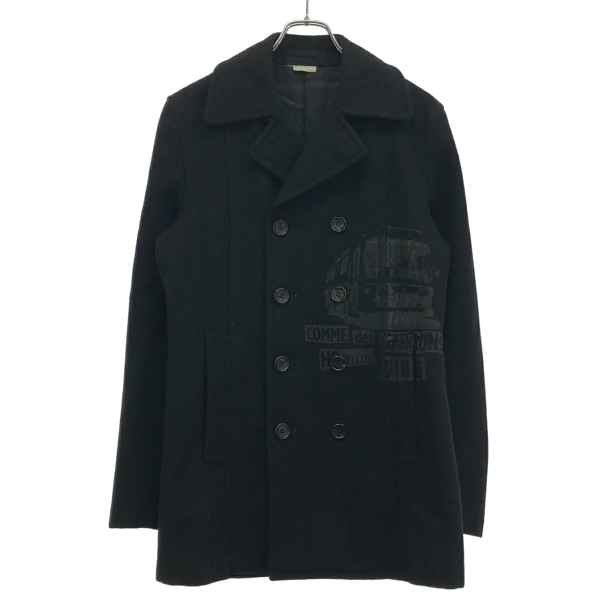 COMME des GARCONS コム デギャルソンオムプリュス 2008AW Time for Magic ジェイミー リード グラフィックパッチPコート PB-C009