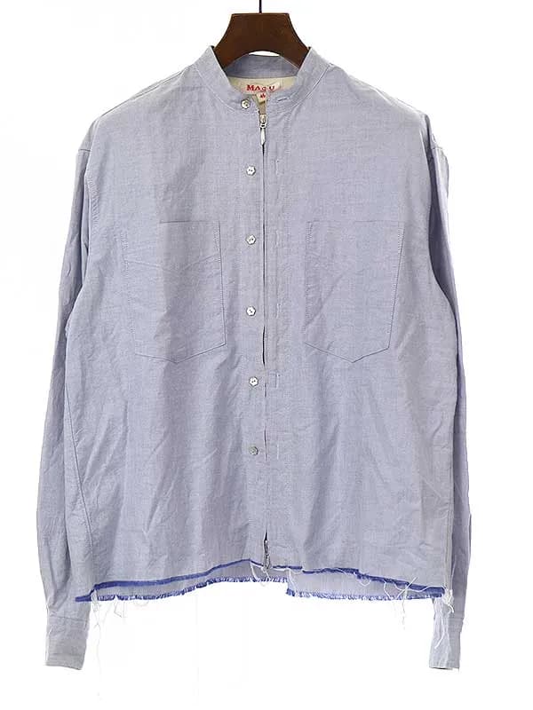 MASU エムエーエスユー 22SS ZIP-UP OXFORD SHIRTS ジップアップオックスフォードシャツ