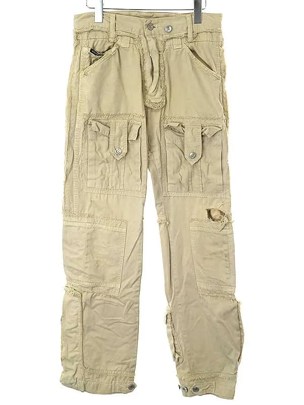 DOLCE&GABBANA ドルチェ&ガッバーナ 06SS ハードクラッシュドッキングカーゴパンツ