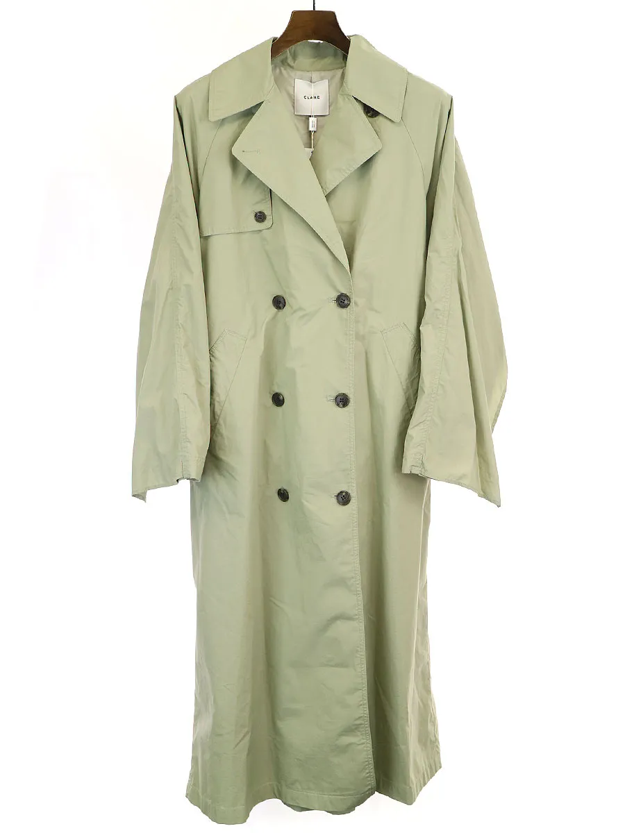 CLANE CLANE クラネ 20SS バックフリルスリーブトレンチコート