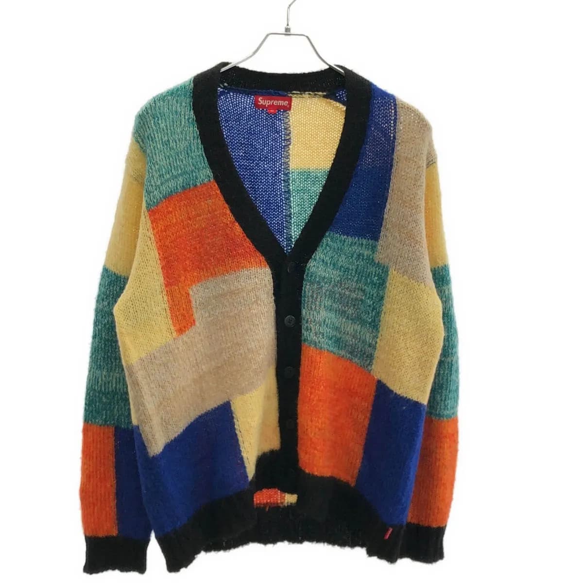 Supreme シュプリーム 19SS Patchwork Mohair Cardigan パッチワークモヘアニットカーディガン