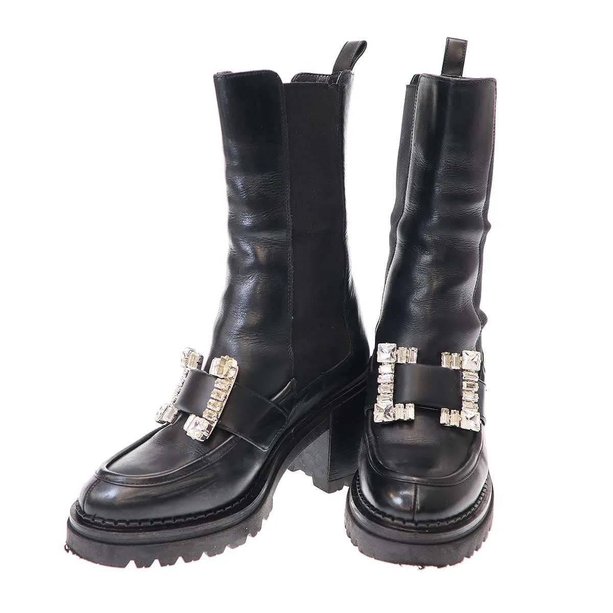 sergio rossi セルジオ ロッシ 23AW SR PRINCE 55mm サイドゴアビジューチェルシーブーツ