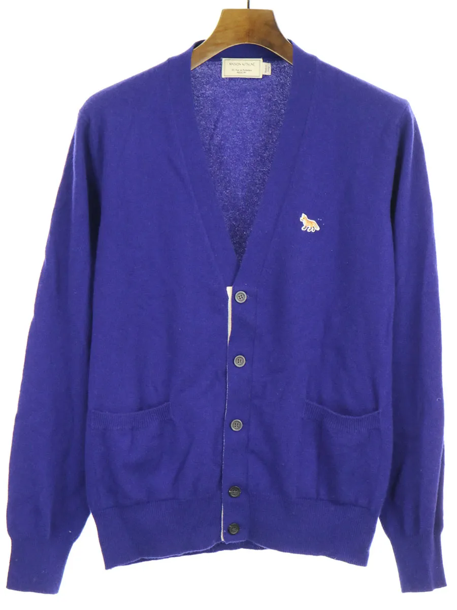 MAISON KITSUNE メゾンキツネ 14AW フォックスワッペンカシミヤニットカーディガン