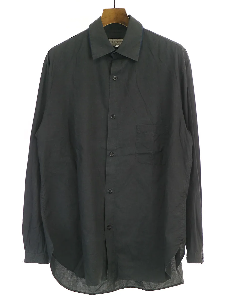 Yohji Yamamoto ヨウジヤマモト プール オム 18SS 2WAYカラーコットンシャツ