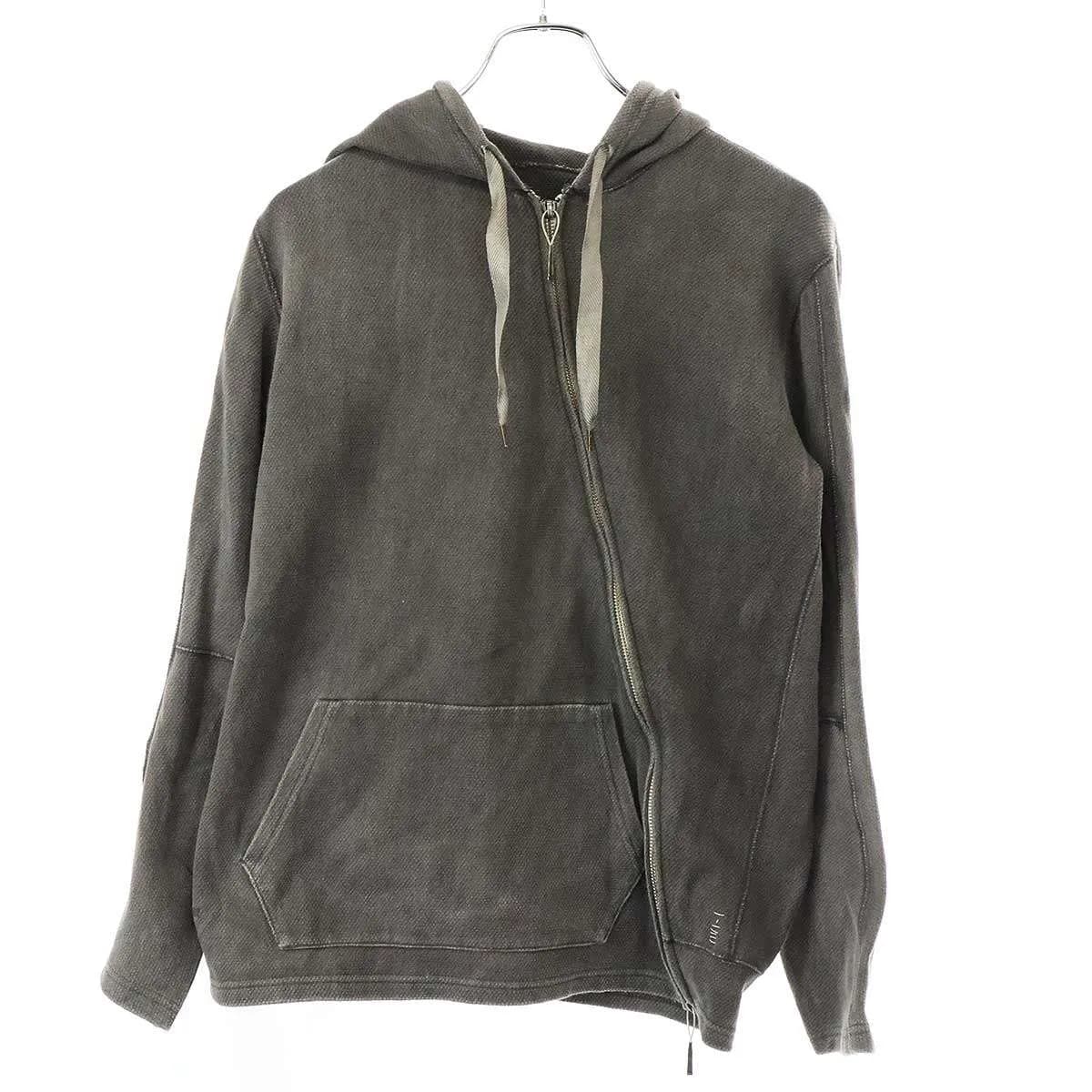 taichi murakami タイチムラカミ 16SS PULLOVER COMBIND WEAVE KNIT ジップデザインパーカー