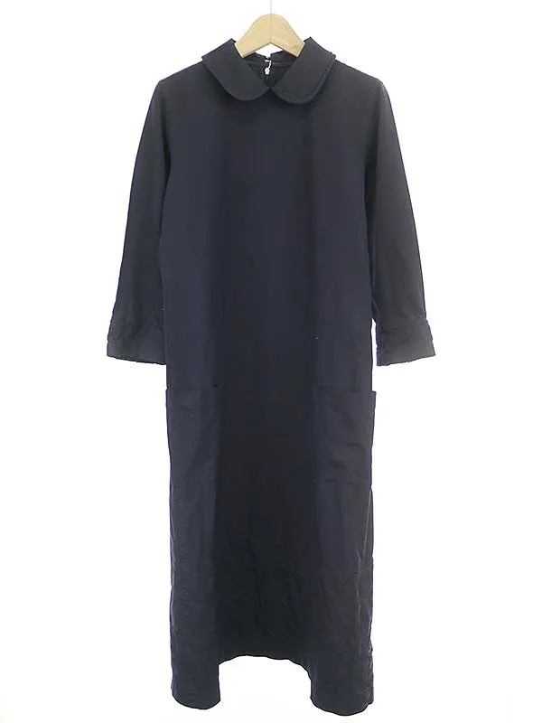 COMME des GARCONS コムデギャルソン コムデギャルソン 11AW ポリエステル縮絨フリルワンピース