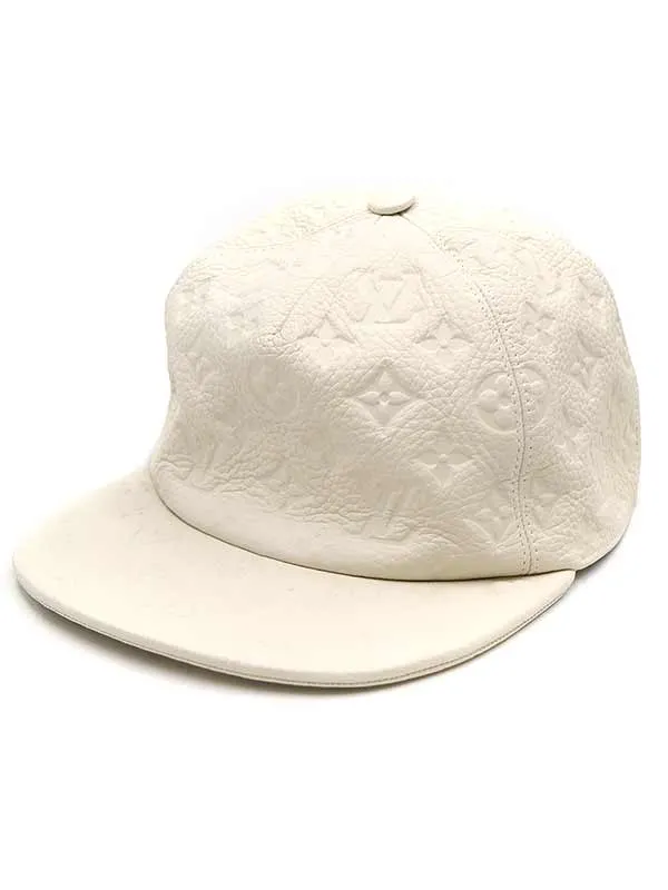 LOUIS VUITTON ルイヴィトン キャスケット モノグラム クイル 1.0 レザーキャップ