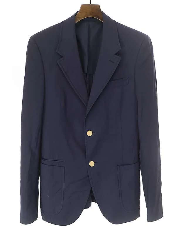 PRADA プラダ ノッチドラペル金釦テーラードジャケット UGE735