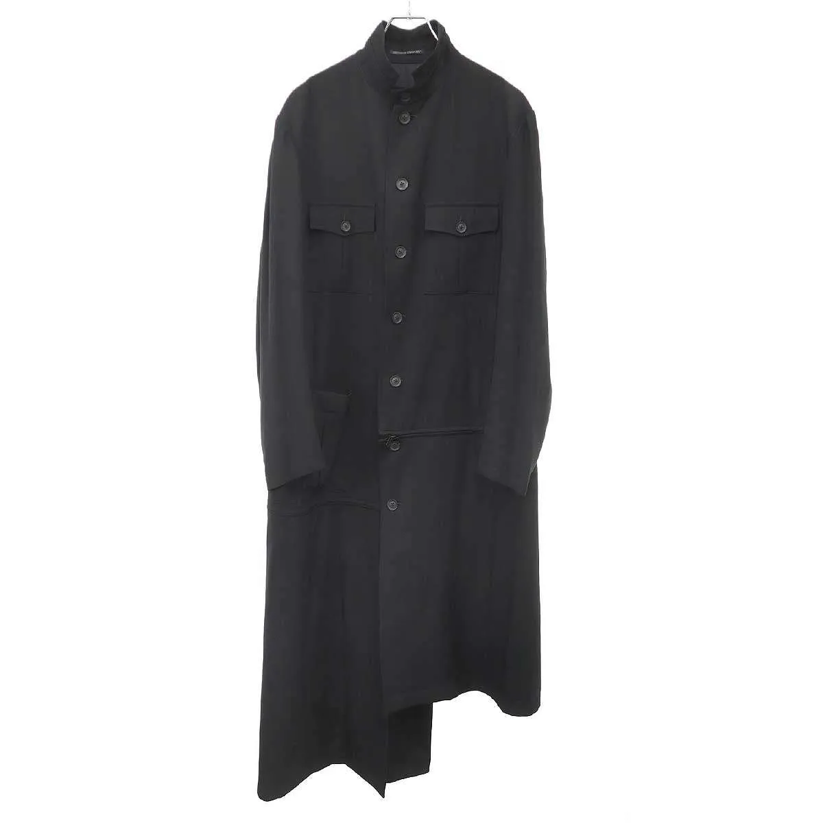 Yohji Yamamoto ヨウジヤマモト プールオム 19AW ウールギャバジンファスナージャケット コート HC-J16-100