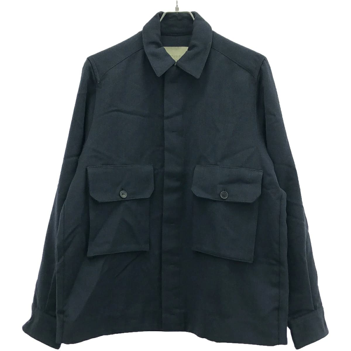 STUDIO NICHOLSON スタジオ ニコルソン 17AW CARBON OVERSHIRT ウールシャツジャケット