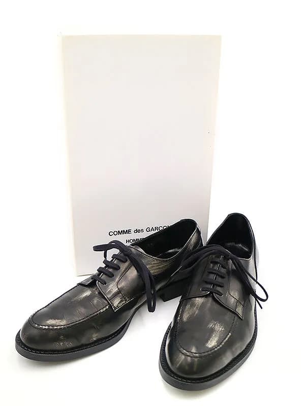COMME des GARCONS コム デ ギャルソン オム プリュス 14SS 擦れ加工レザーシューズ