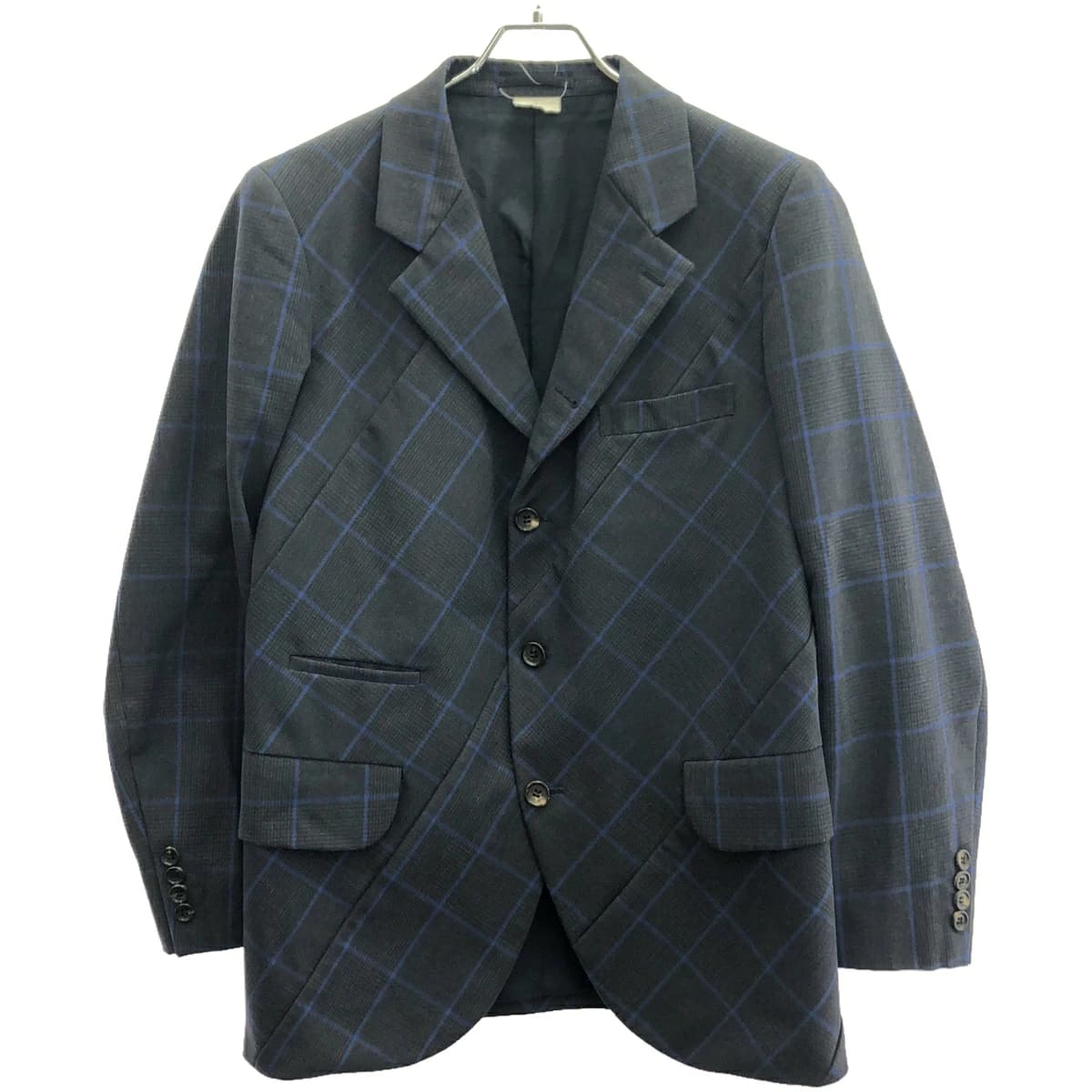 COMME des GARCONS コムデギャルソンオムドゥ 19AW パターン切替チェックテーラードジャケット