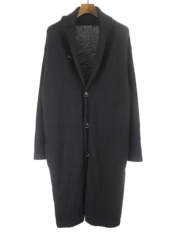 Yohji Yamamoto サイト バイ ヨウジヤマモト ニットロングコート