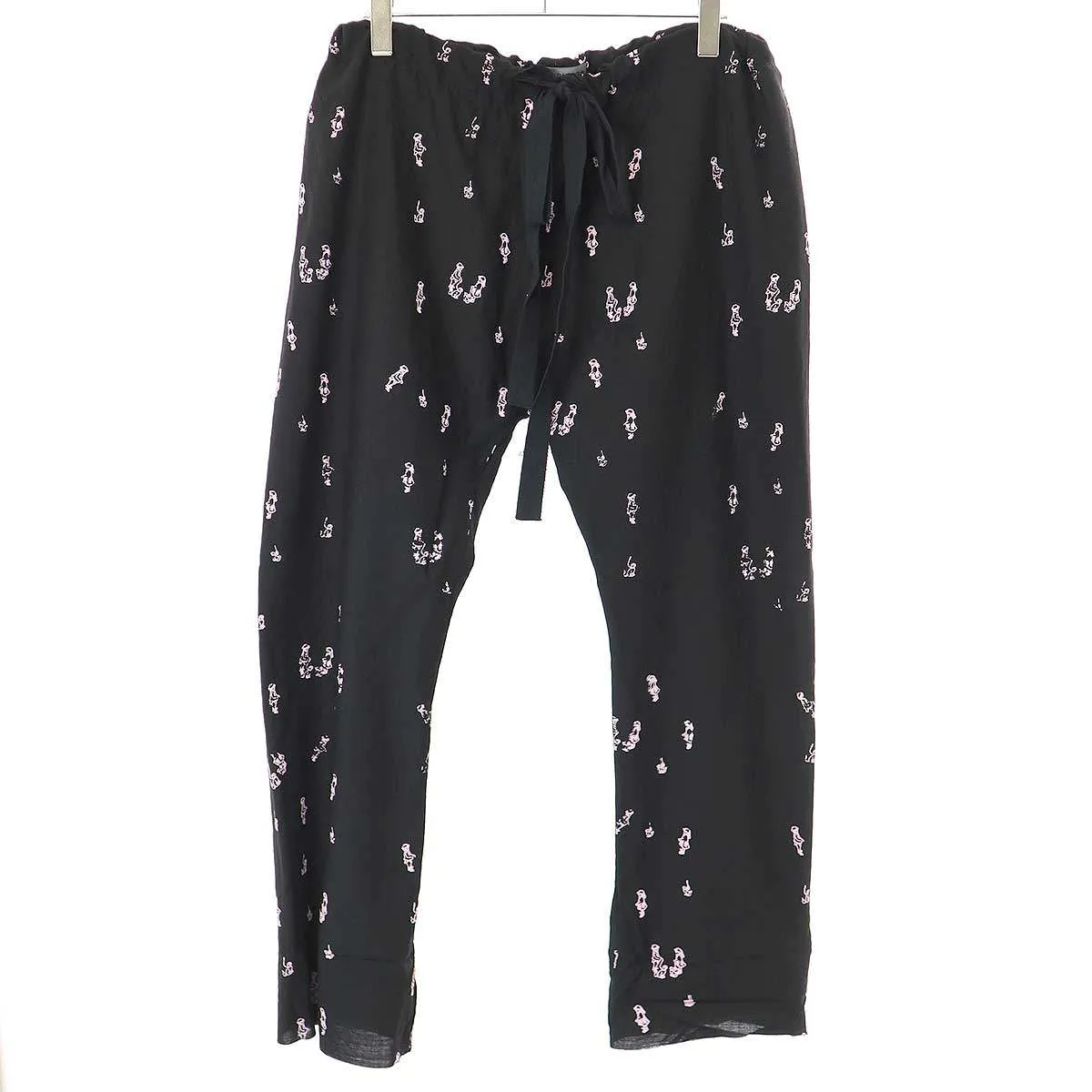 ELENA DAWSON エレナ ドーソン 20SS DRAWSTRING PANT フロッキ―プリントドローストリングパンツ