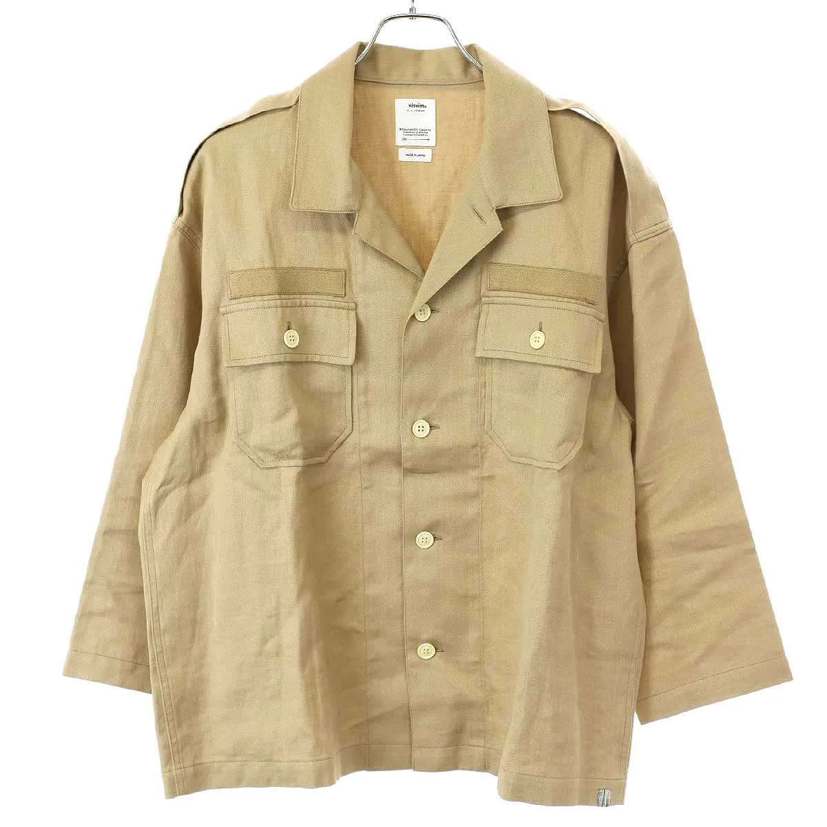 visvim ビズビム 24SS CANAAN SHIRT L/S リネンウールシャツジャケット 0124105011024