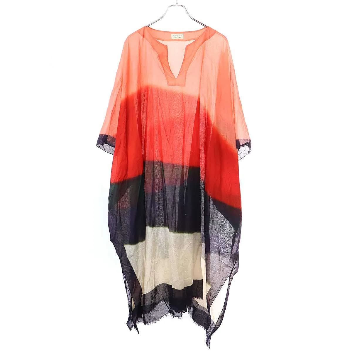 DRIES VAN NOTEN ドリスヴァンノッテン 21SS Len Lye カフタンドレスワンピース
