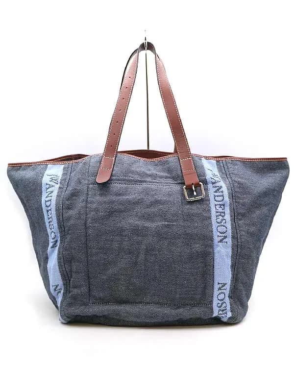 JW ANDERSON ジェイダブリューアンダーソン レザーコンビロゴトートバッグ