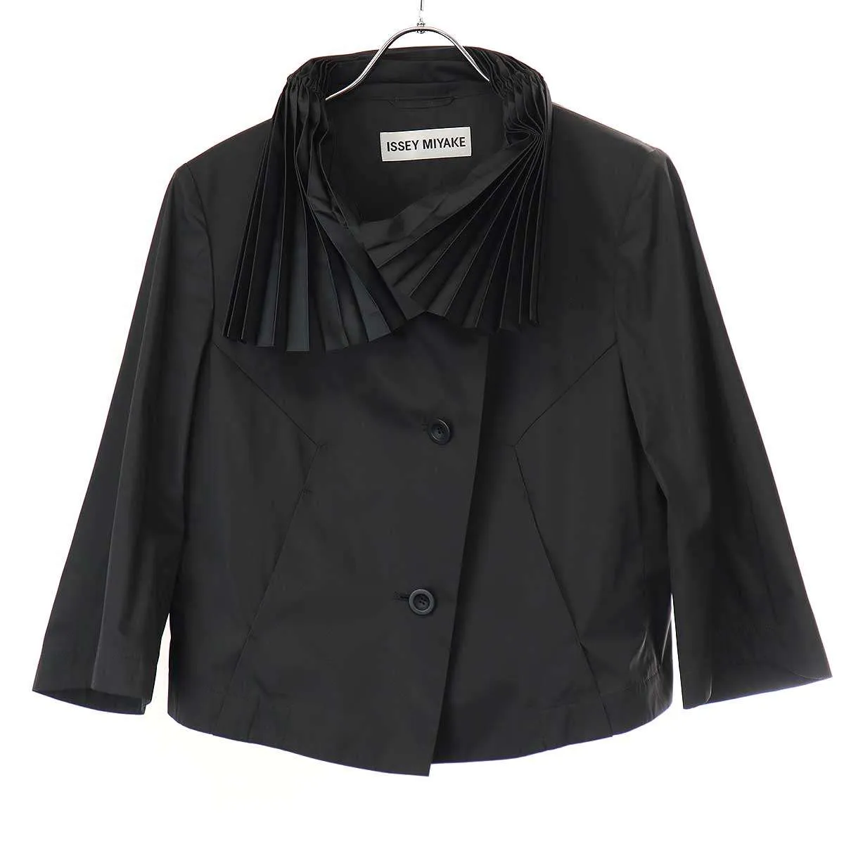 ISSEY MIYAKE イッセイミヤケ 11SS プリーツカラーナイロンジャケット