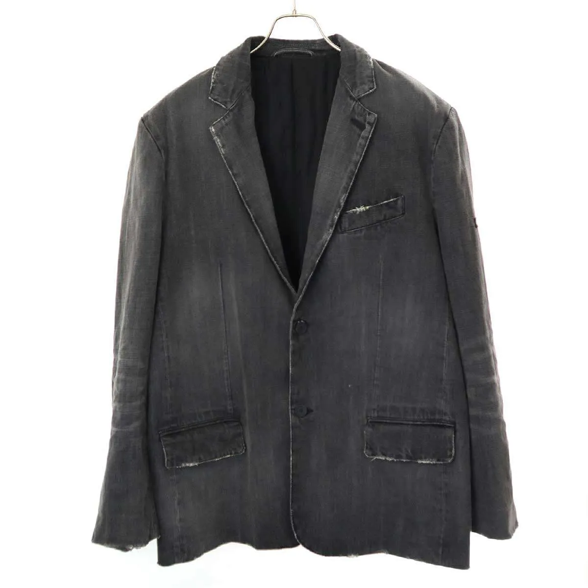 BALENCIAGA バレンシアガ 23AW ウォッシュデニムテーラードジャケット 767953 TPW54